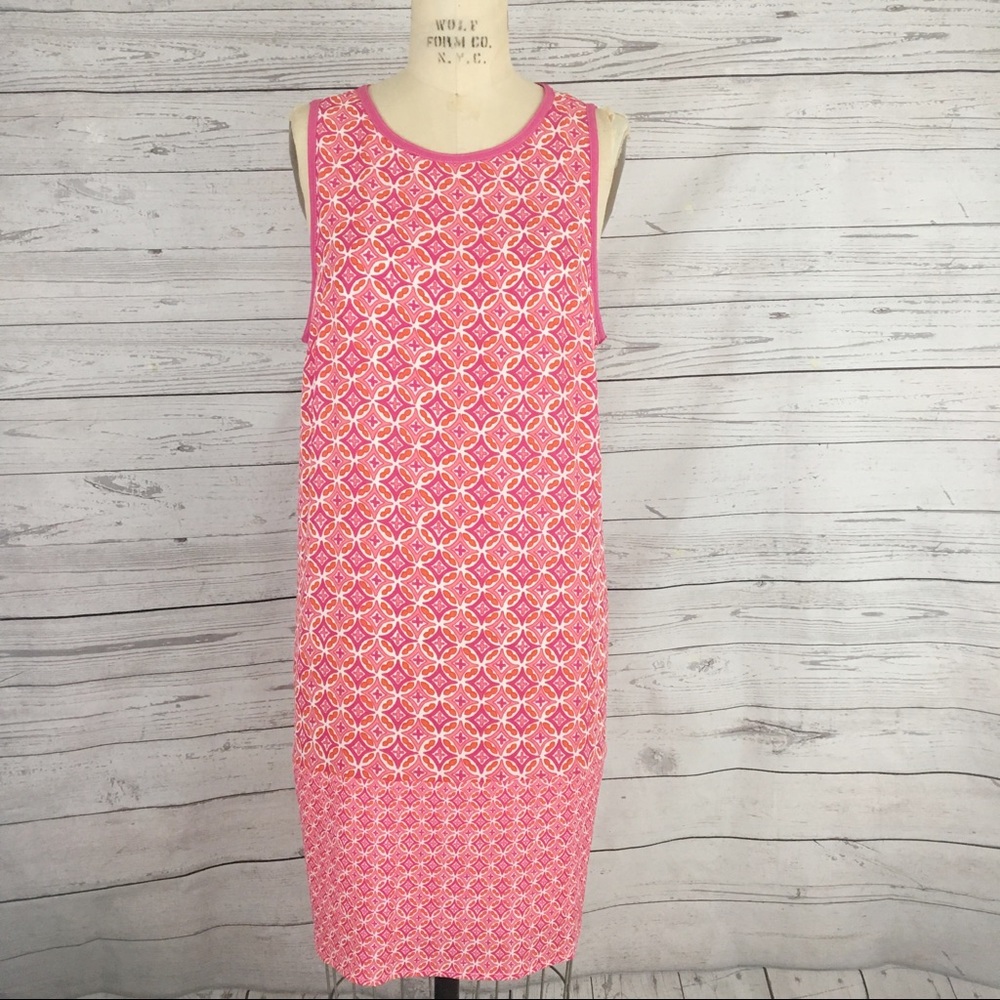 Mud Pie Mod Retro Print Shift Dress - image 1